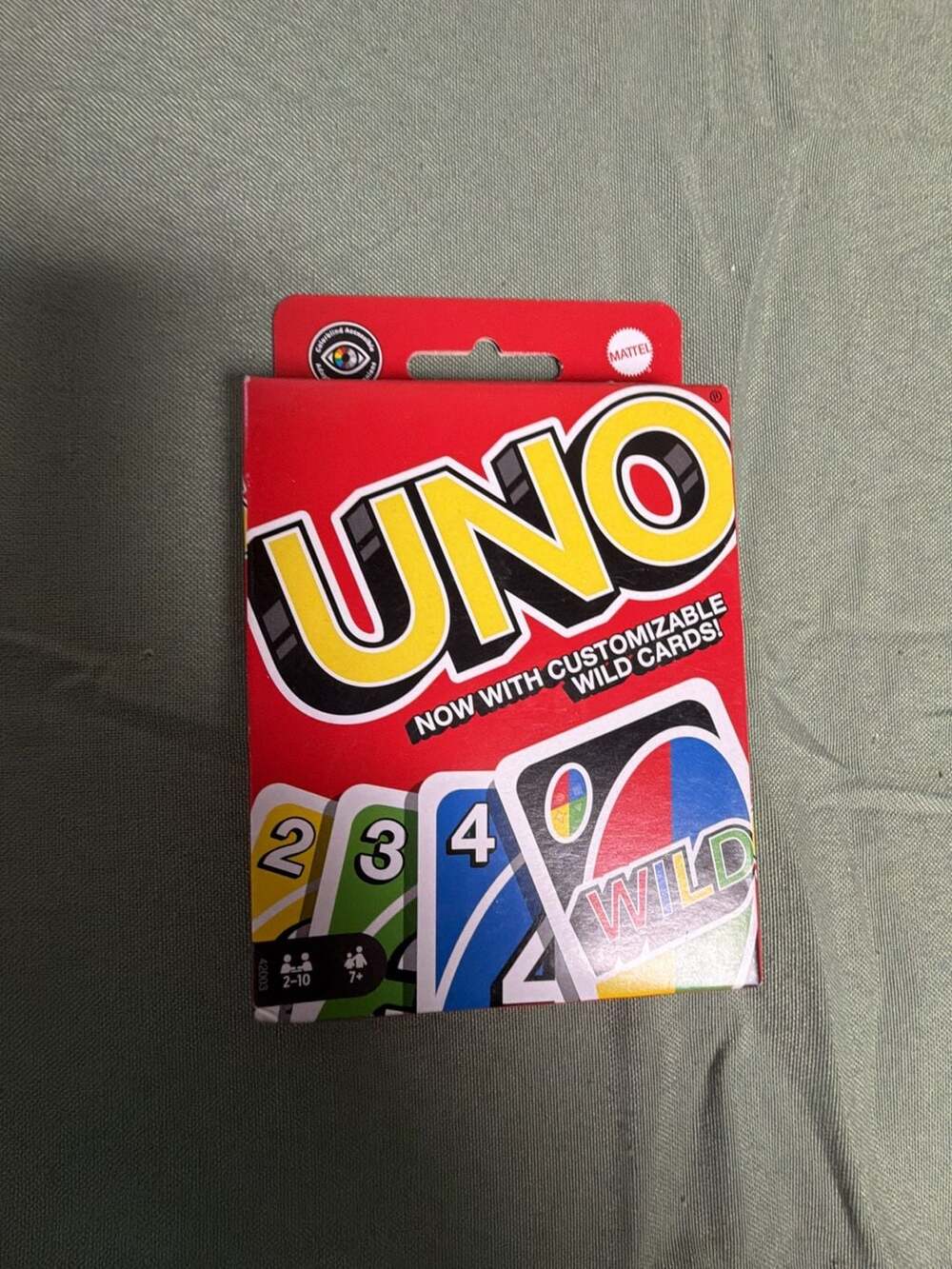 Mattel UNO Card Game with Customizable Wild Cards